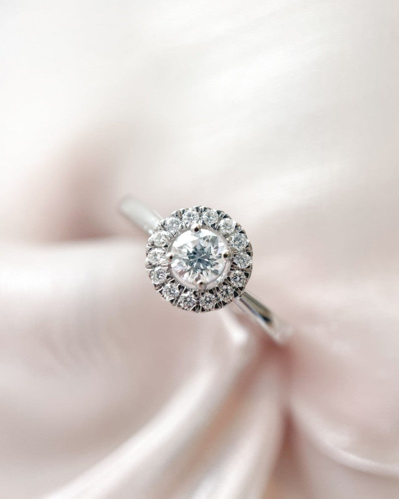 Anello Emma 0,30 ct. oro bianco