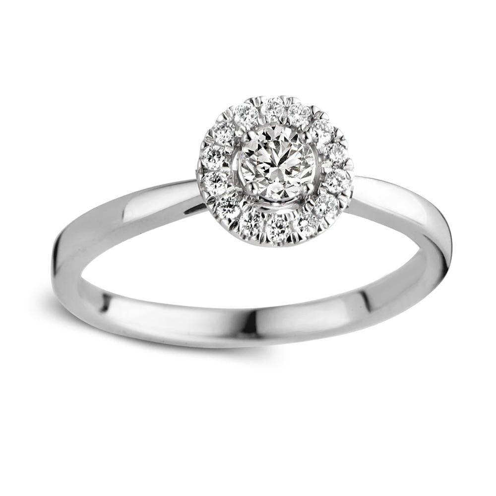 Anello Emma 0,30 ct. oro bianco