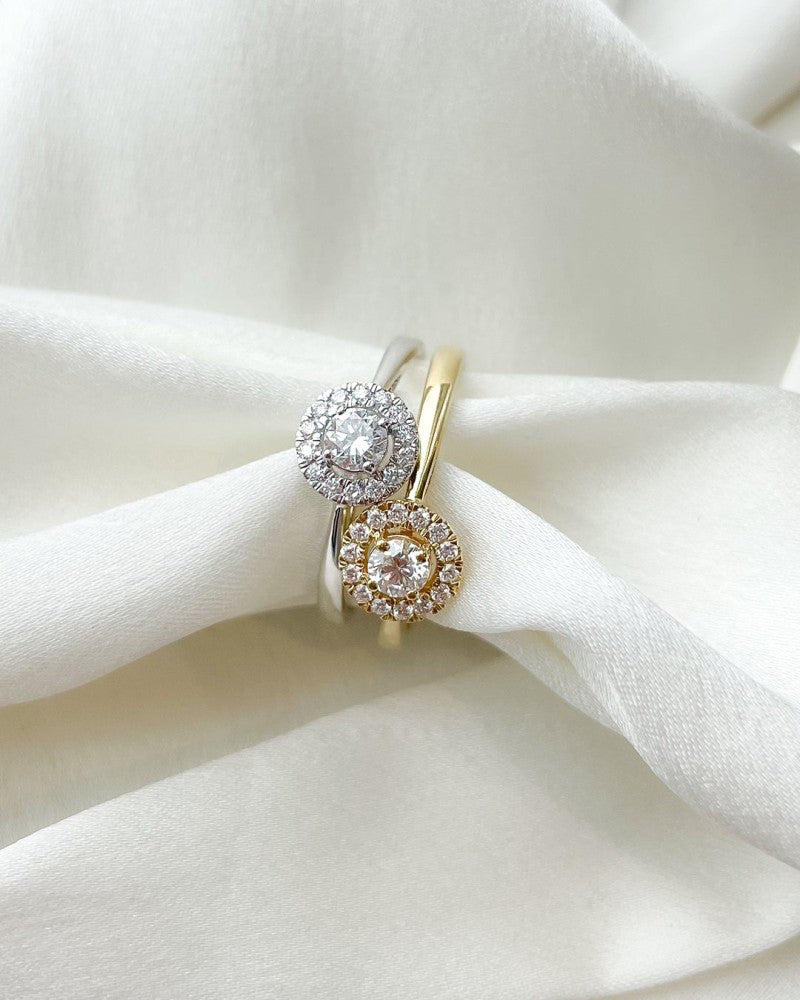 Anello Emma 0,50 crt. oro bianco