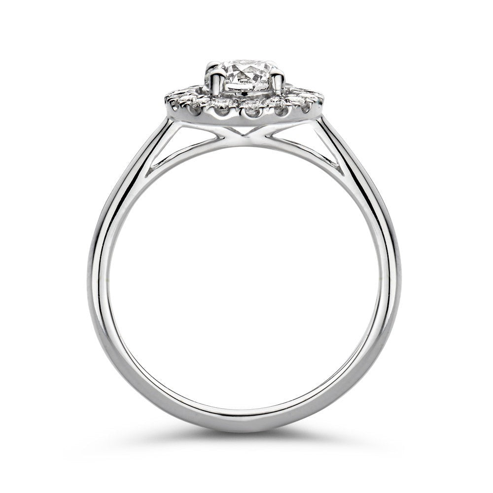 Anello Emma 0,75 crt. oro bianco