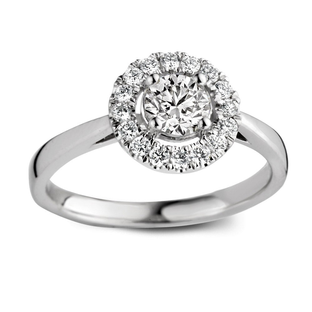 Anello Emma 0,75 crt. oro bianco