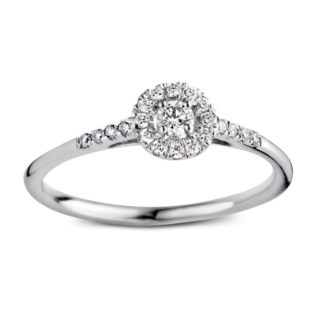 Anello Emma royal 0,20 ct. oro bianco