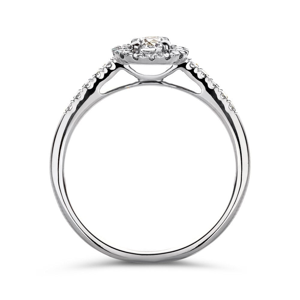 Anello Emma royal 0,50 crt. oro bianco
