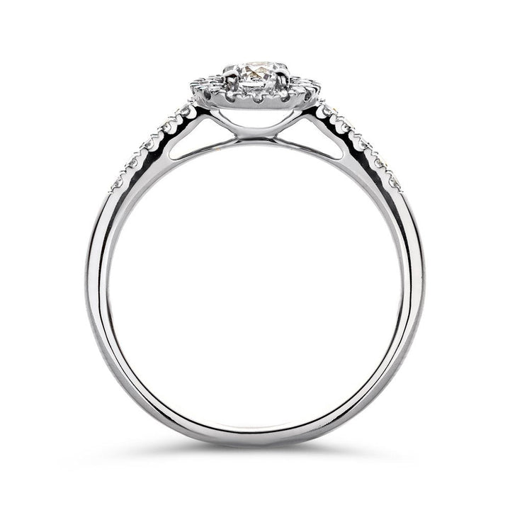 Ring Emma royal 0,50 crt. witgoud