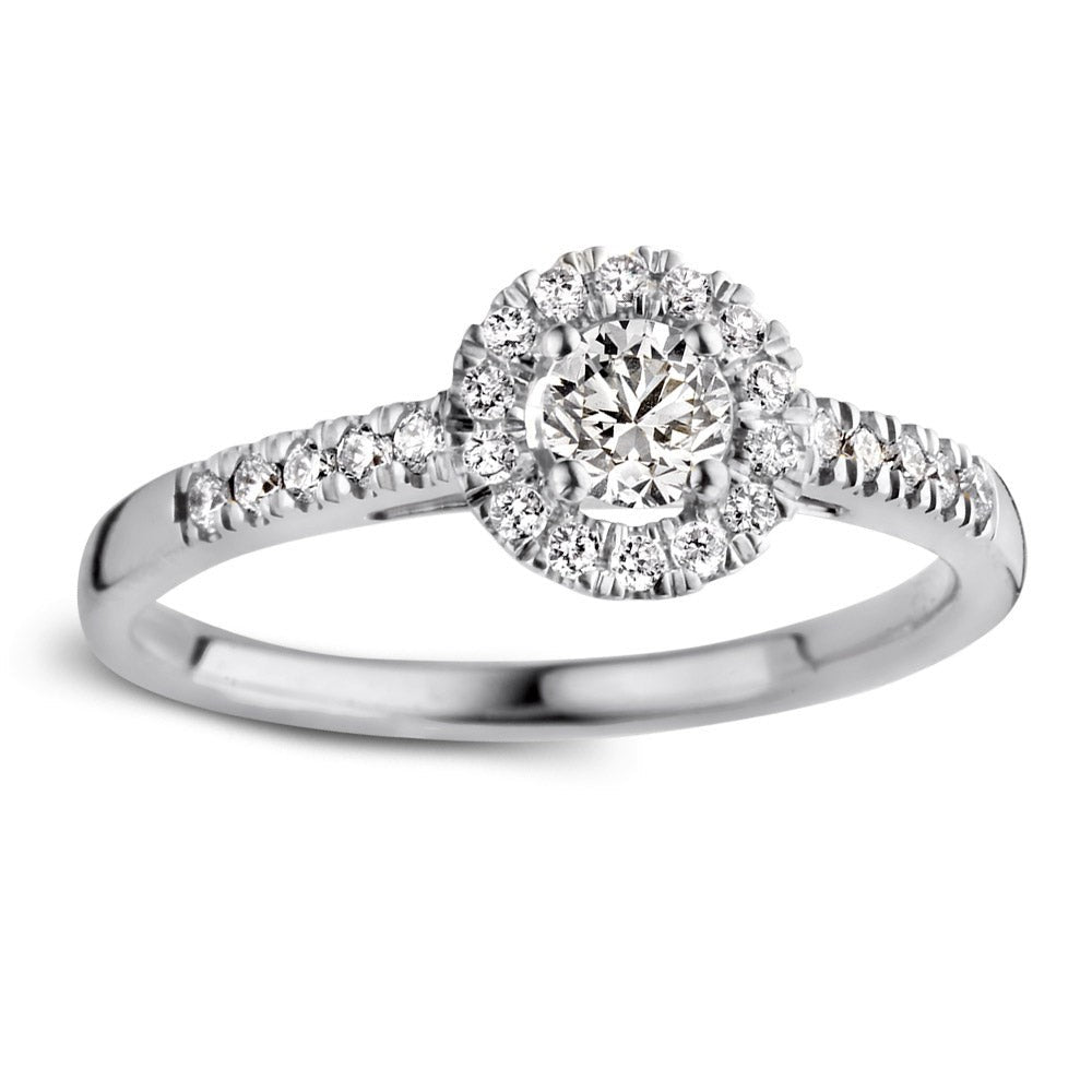 Anello Emma royal 0,50 crt. oro bianco