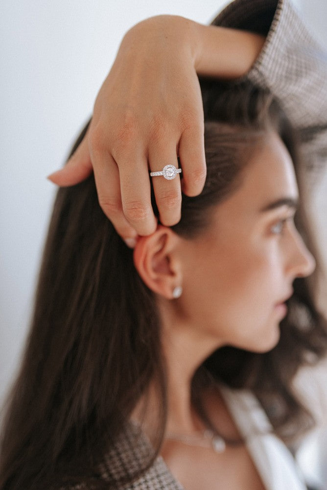 Anello Emma royal 1,00 crt. oro bianco