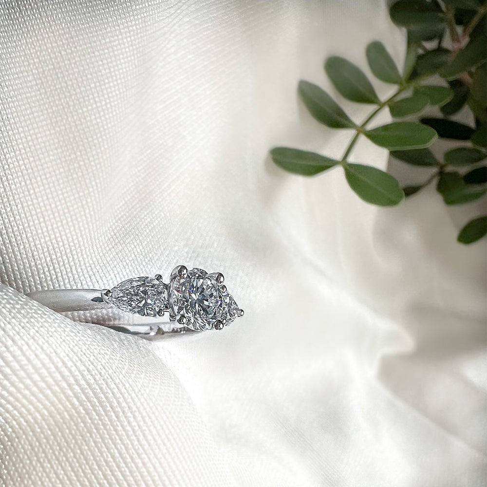 Anello Evie 0,90 ct oro bianco