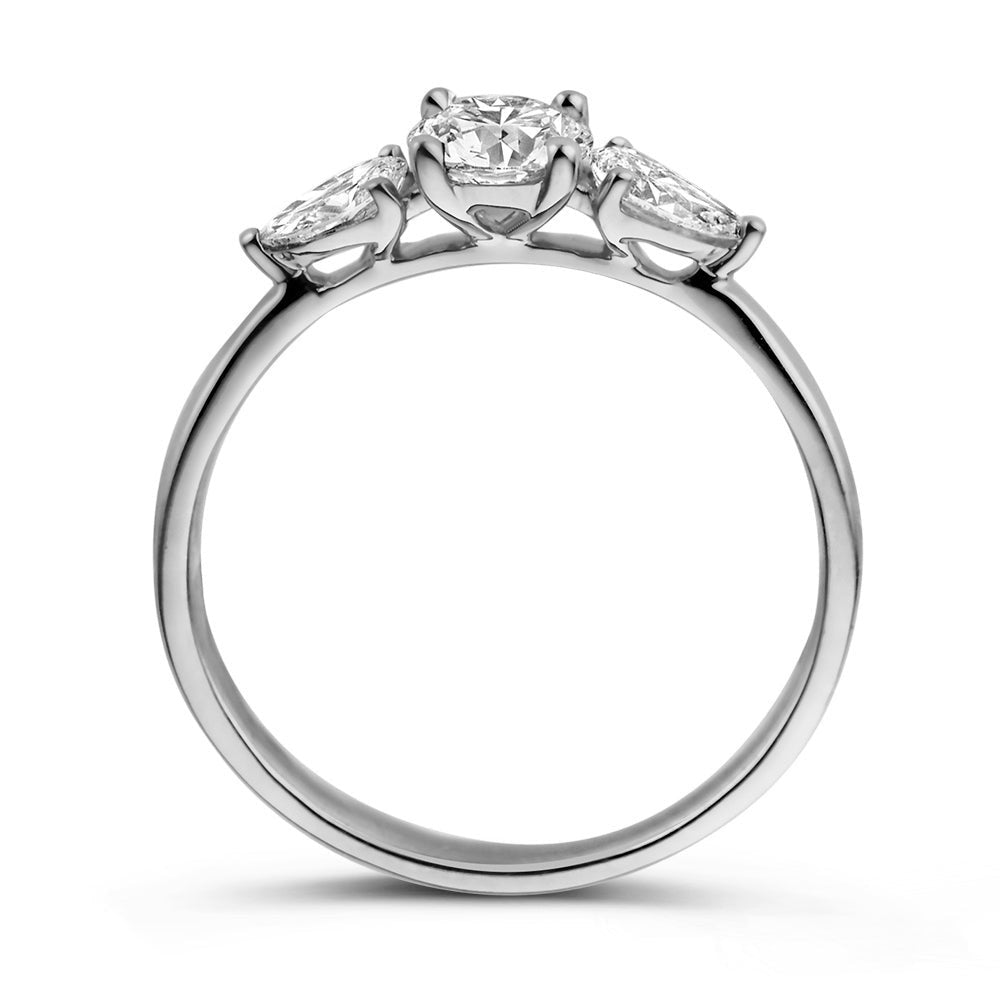 Anello Evie 0,90 ct oro bianco