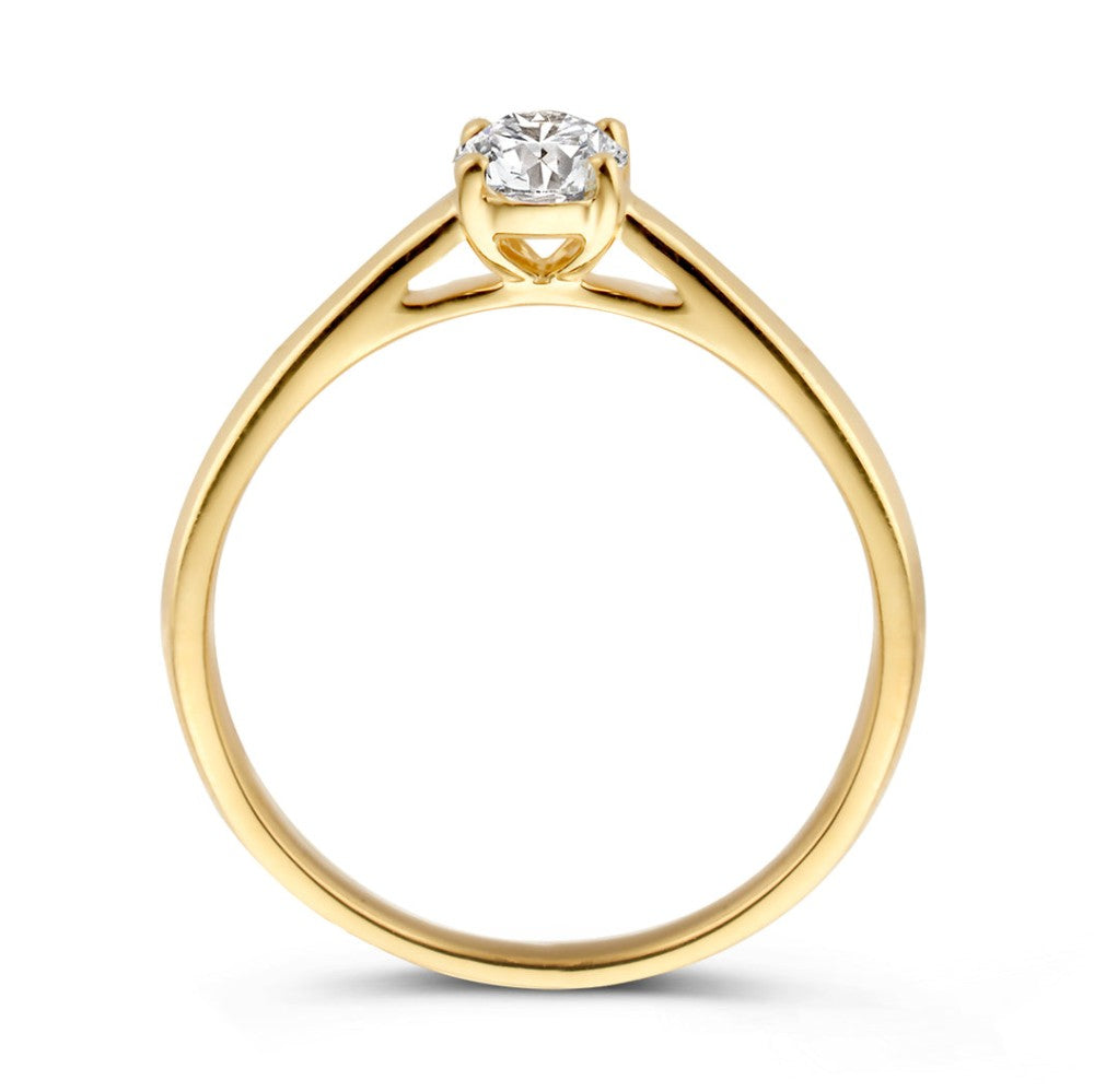 Anello Franky 0,30 crt. oro giallo