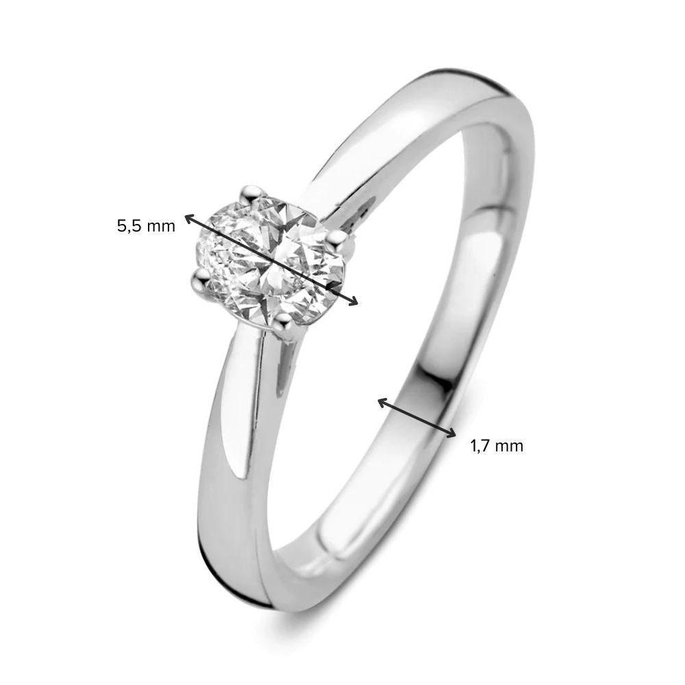 Anello Franky 0,30 ct oro bianco
