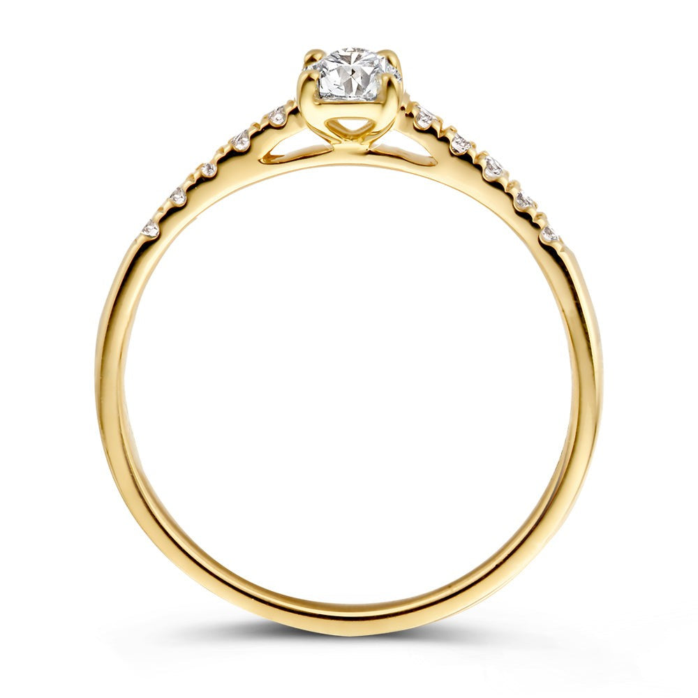 Anello Franky Royal 0,48 crt. oro giallo