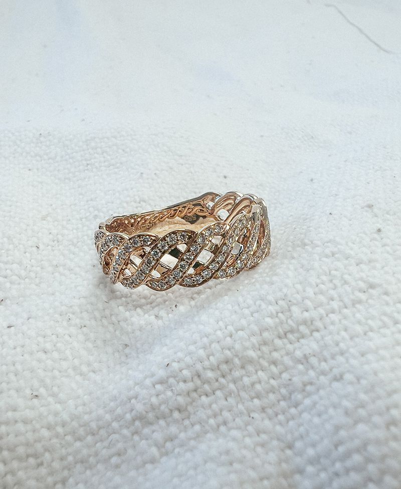 Anello in oro giallo con diamante taglio brillante da 0,35 ct – 14 carati, qualità H/SI-1, anello da donna raffinato