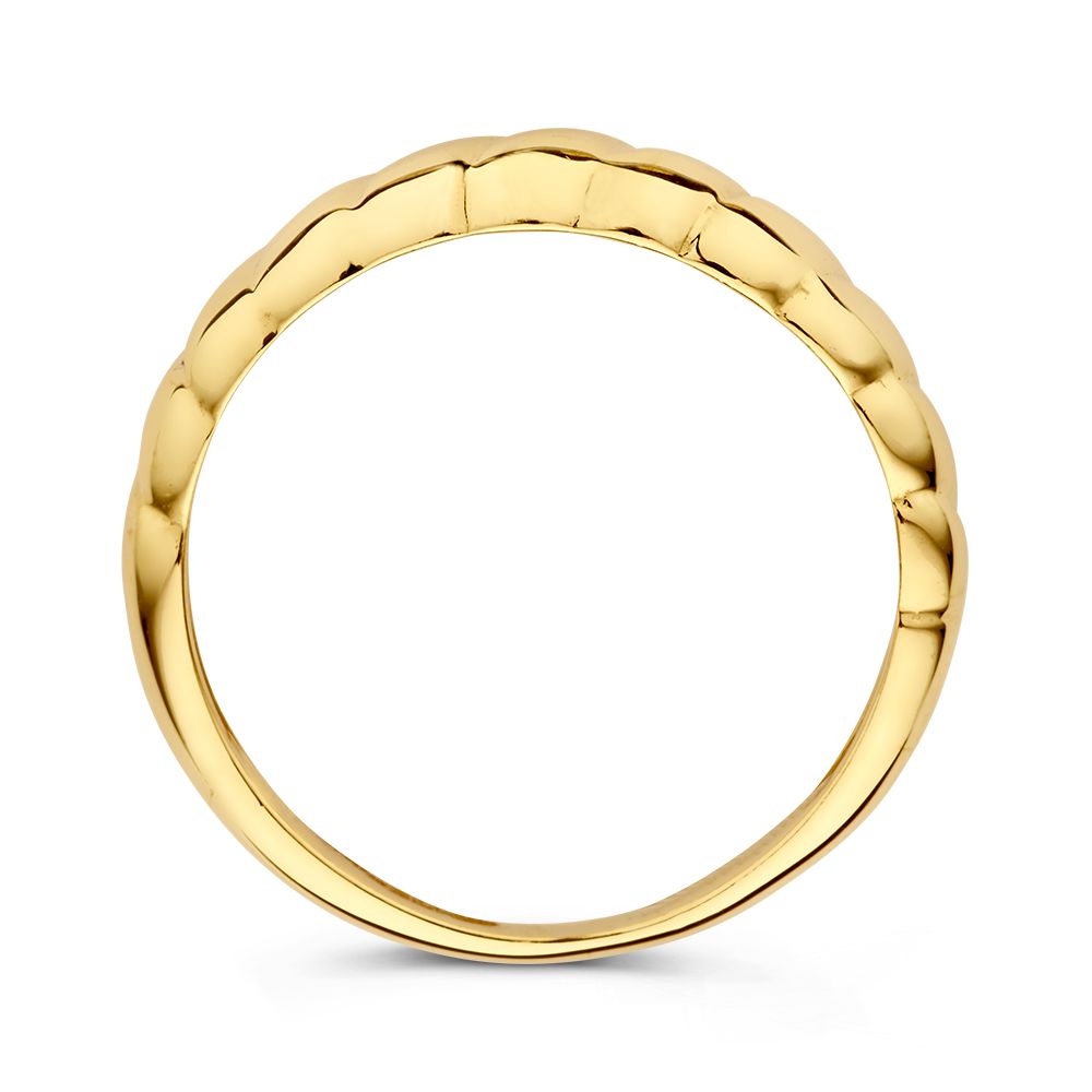 Anello Croissant in Oro Giallo | Oro 14 Carati | Van der Kooij