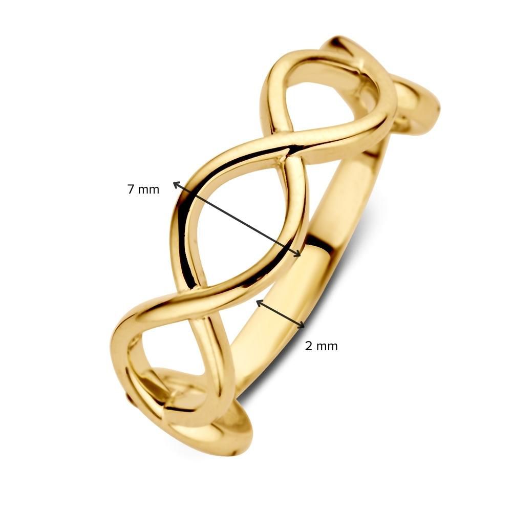 Anello da Donna in Oro Giallo 14 Carati – Stile Essenziale e Senza Tempo