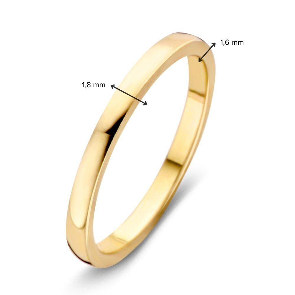 Sottile Anello in Oro Giallo – Eleganza Discreta in Oro 14 Carati