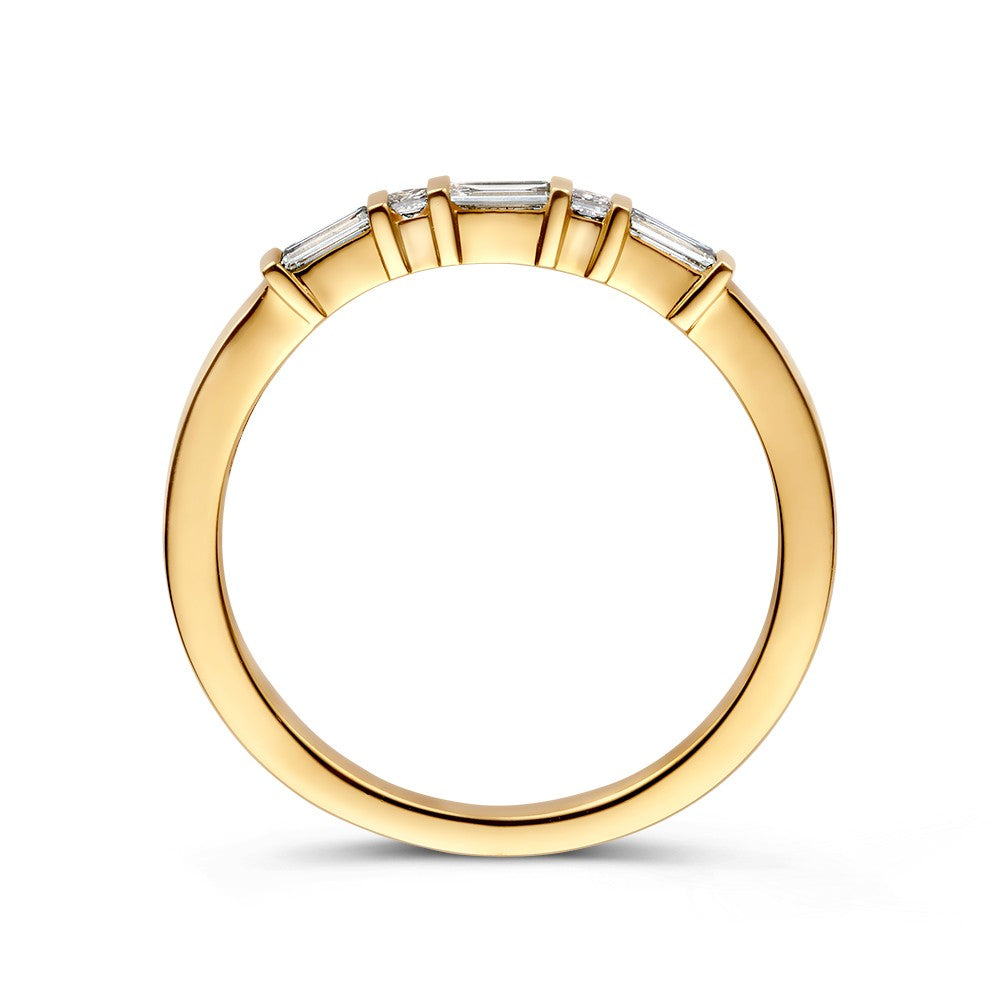 Anello oro giallo brillante 0.20 crt.
