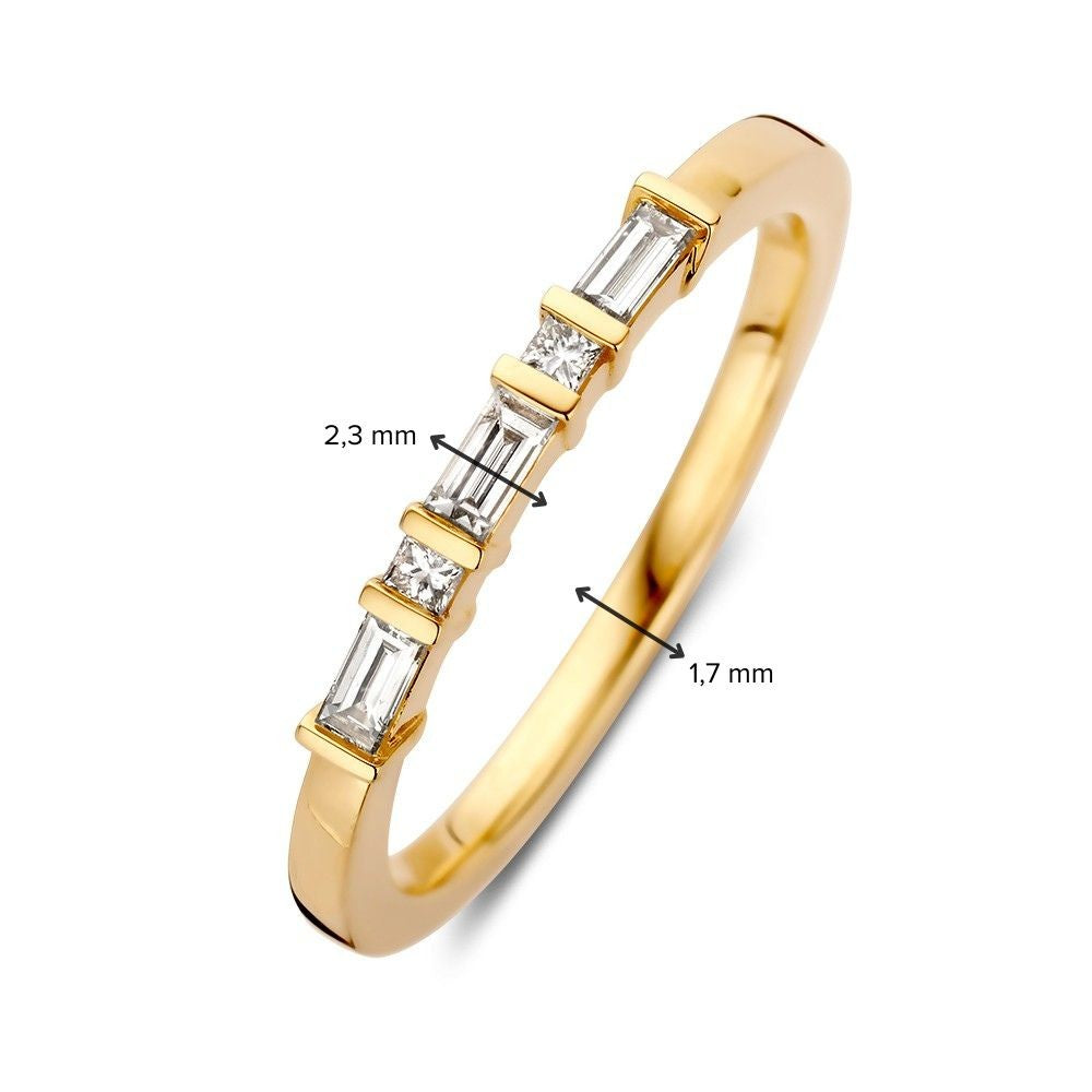 Anello oro giallo brillante 0.20 crt.
