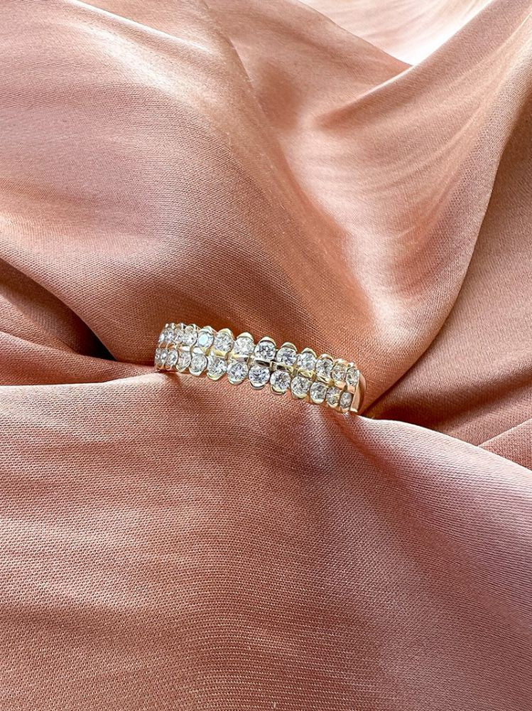 Splendido Anello in Oro Giallo con Diamante in Montatura Speciale – Oro 14 Carati 0.49 crt.
