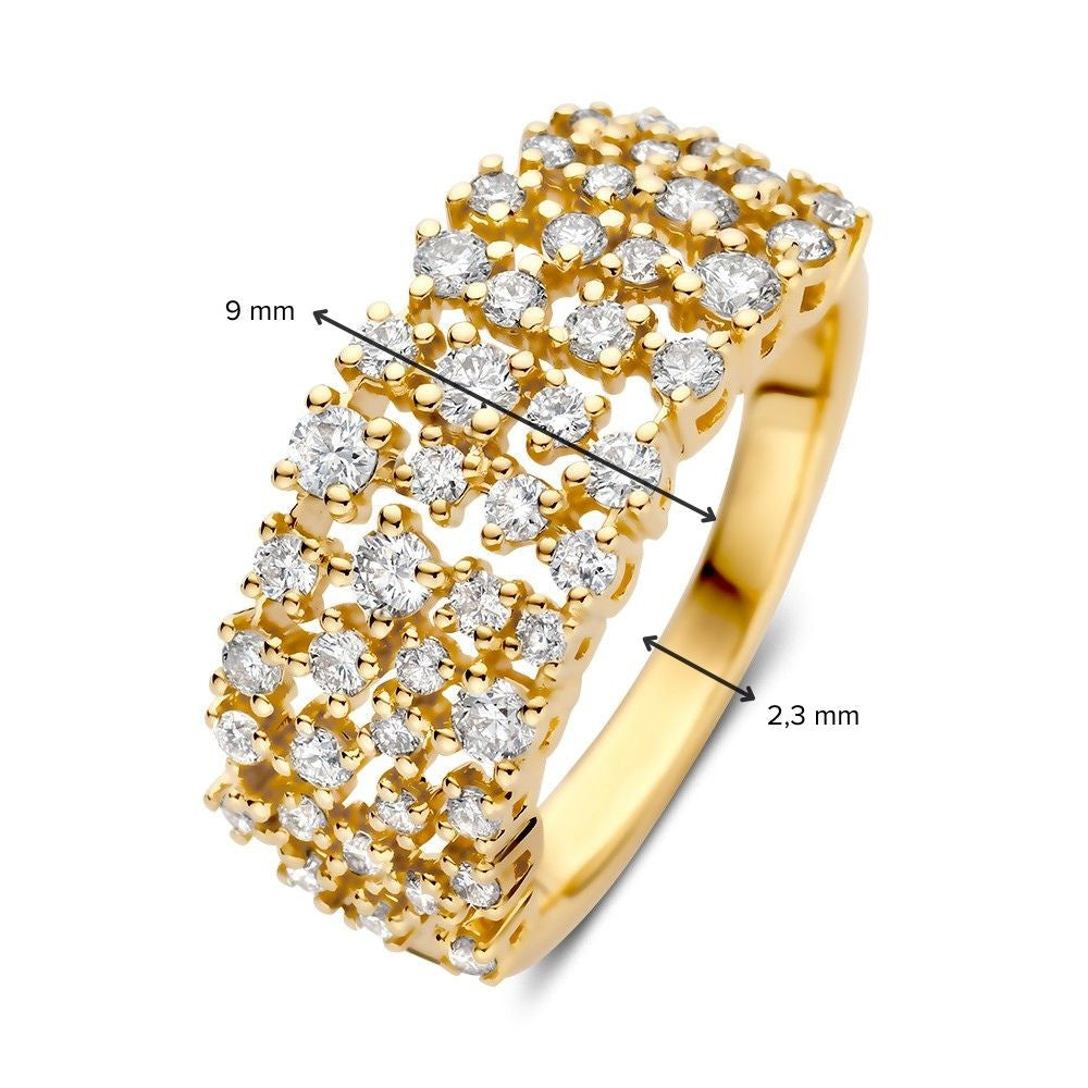 Anello oro giallo brillante 0,92 ct.