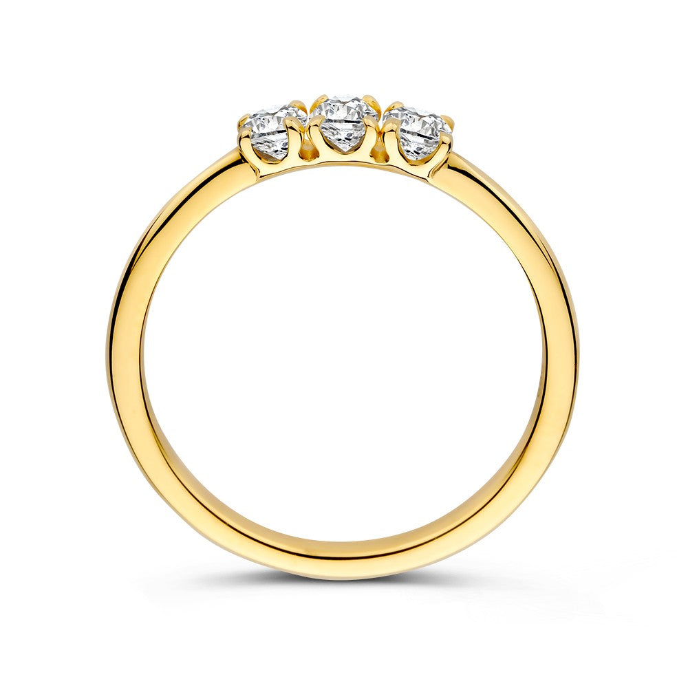 Anello oro giallo diamante 0.54 crt.