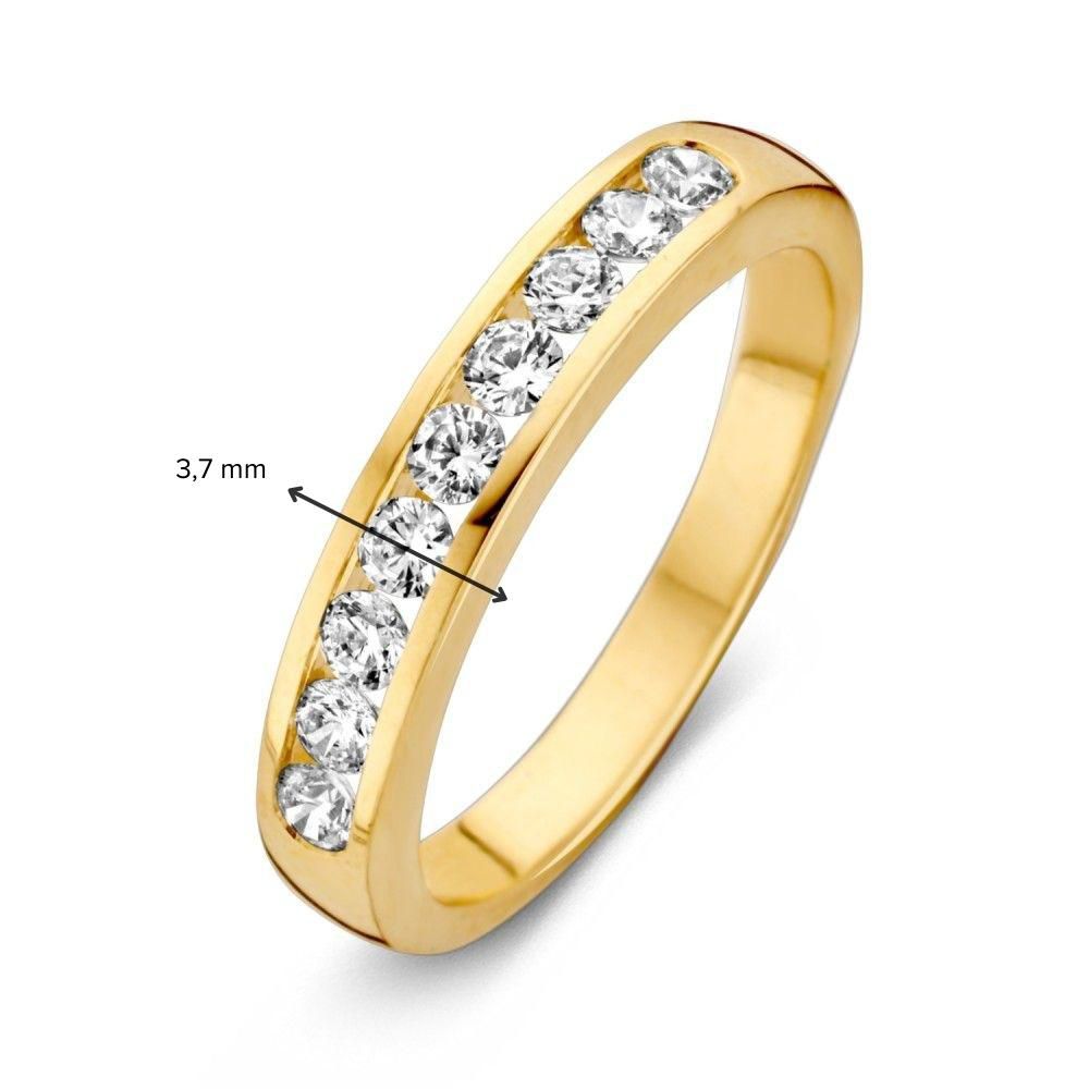 Anello oro giallo zircone