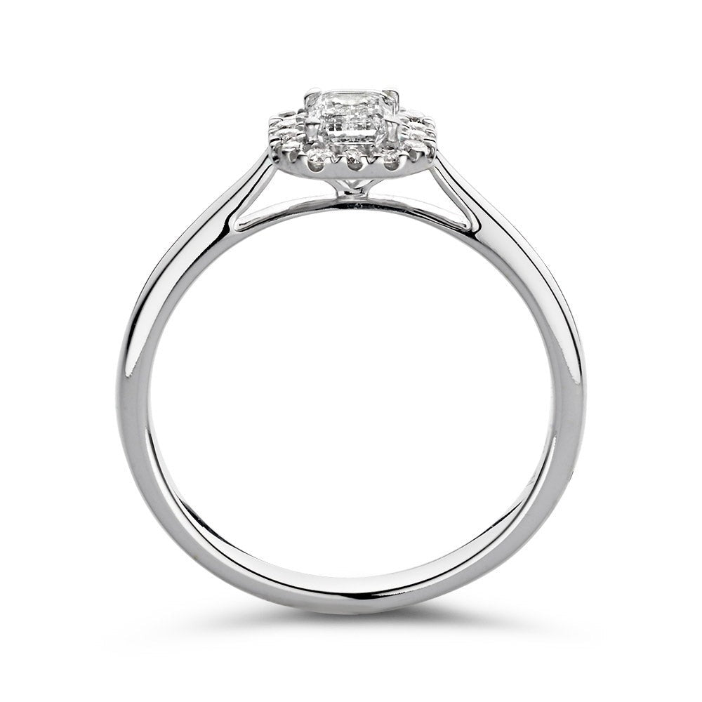 Anello Ivy 0,66 ct oro bianco