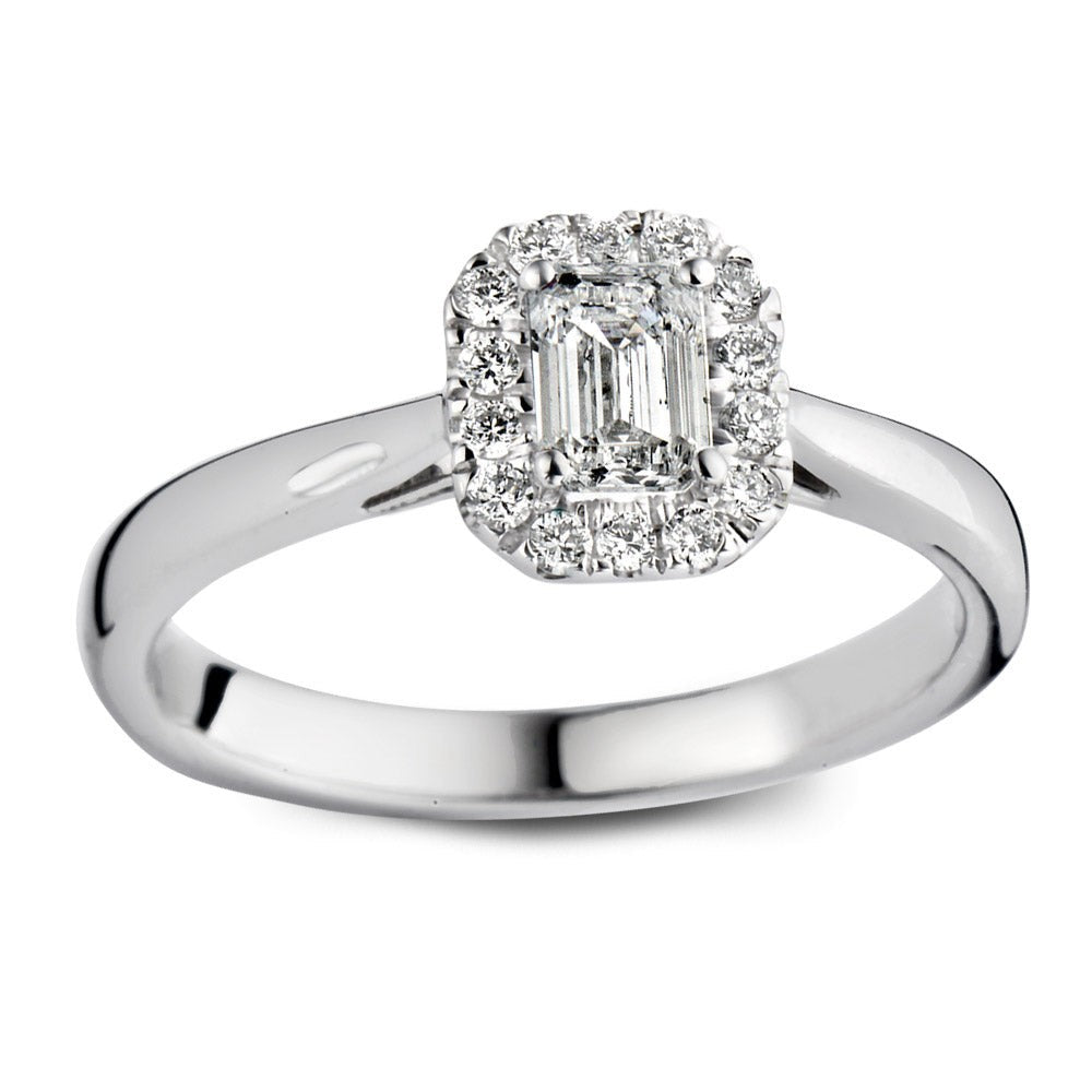 Ring Ivy 0,66 crt. witgoud