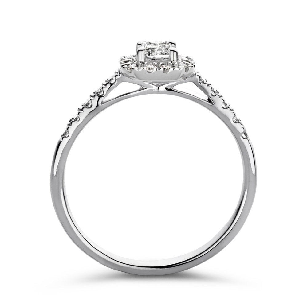 Anello Ivy Royal 0,50 crt. oro giallo