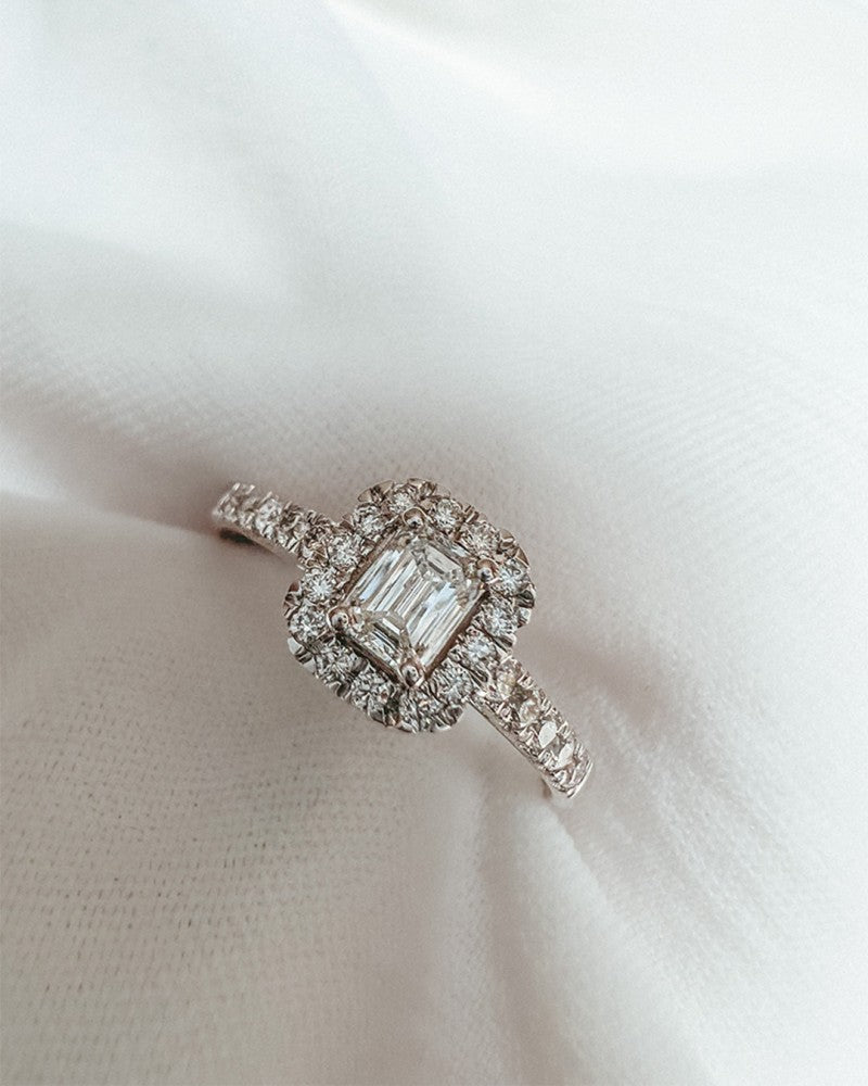 Anello Ivy Royal 0,50 ct oro bianco