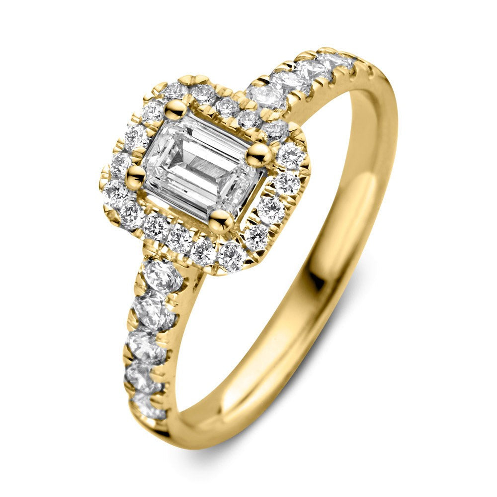Anello Ivy royal 1,00 crt. oro giallo
