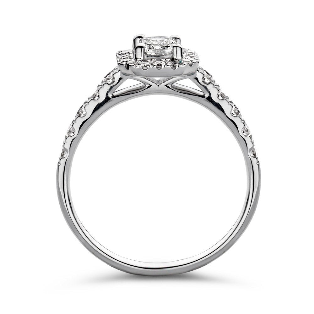 Ring Ivy royal 1,00 crt. witgoud