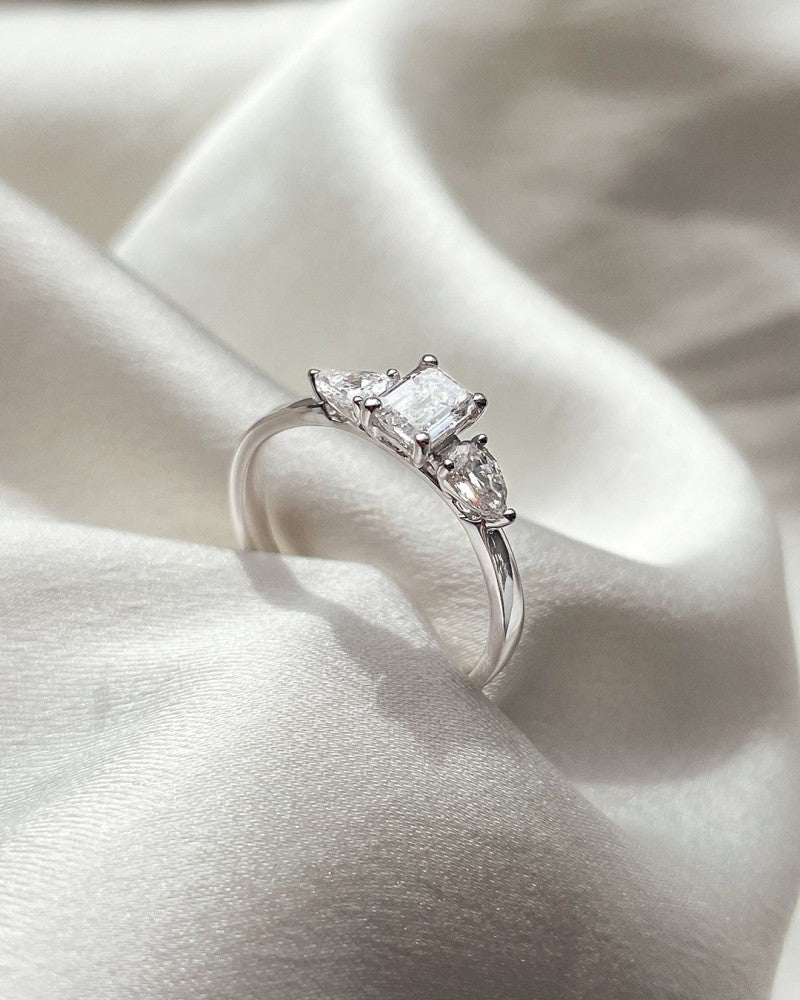 Anello Lize 0,90 ct oro bianco