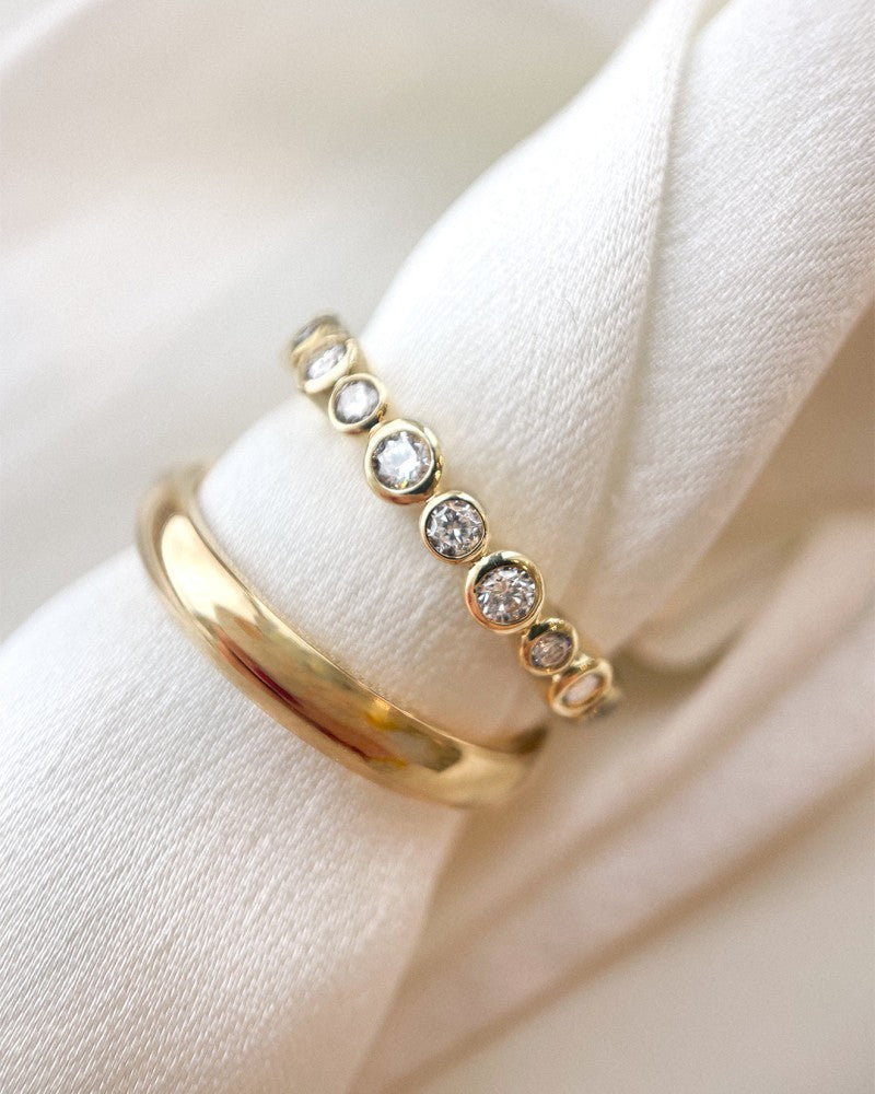 Anello Luna 0,31 crt. oro giallo