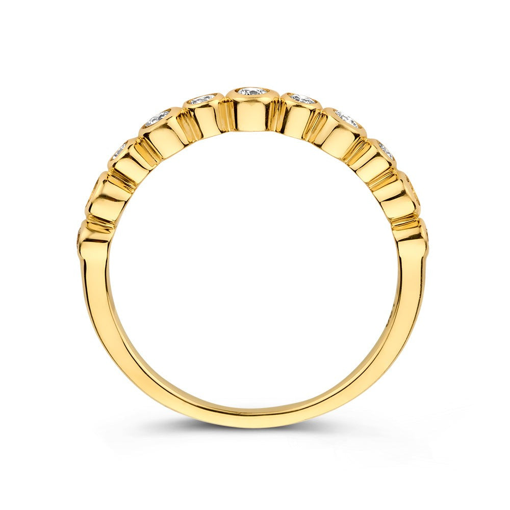Anello Luna 0,31 crt. oro giallo