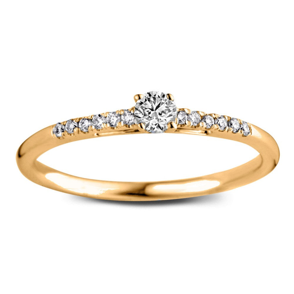 Anello Mary 0,20 crt. oro giallo