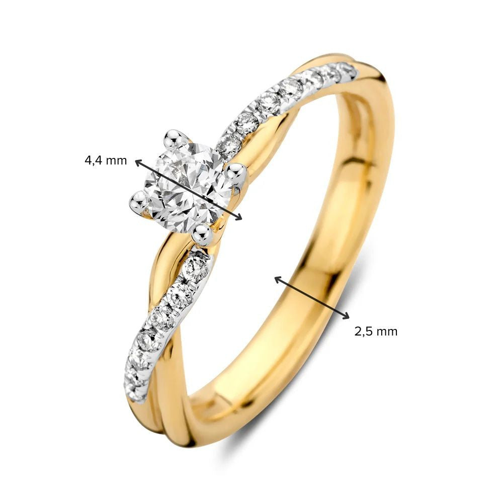 Anello Mia 0,41 ct. oro giallo