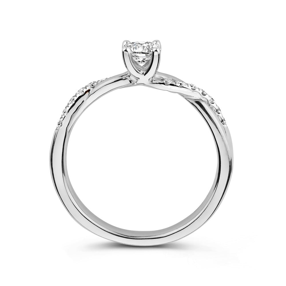 Anello Mia 0,41 ct oro bianco