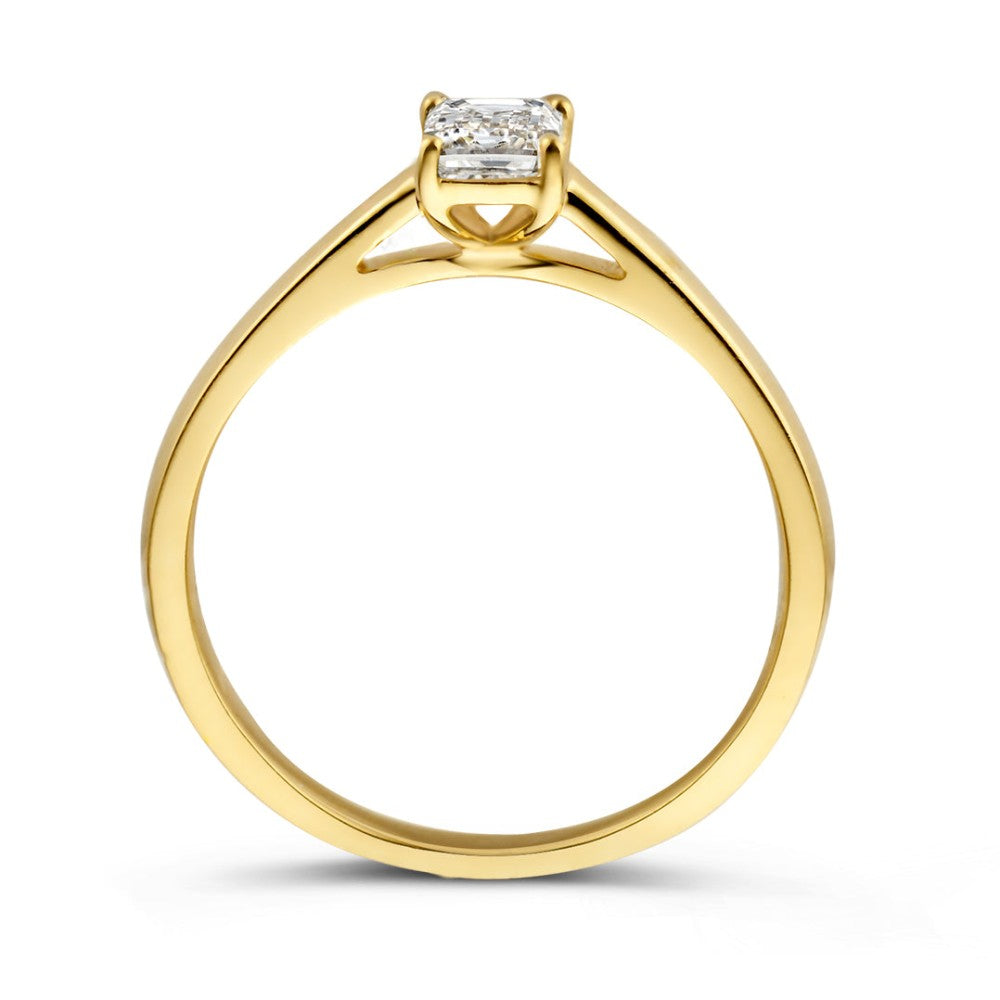 Anello Nora 0,30 crt. oro giallo