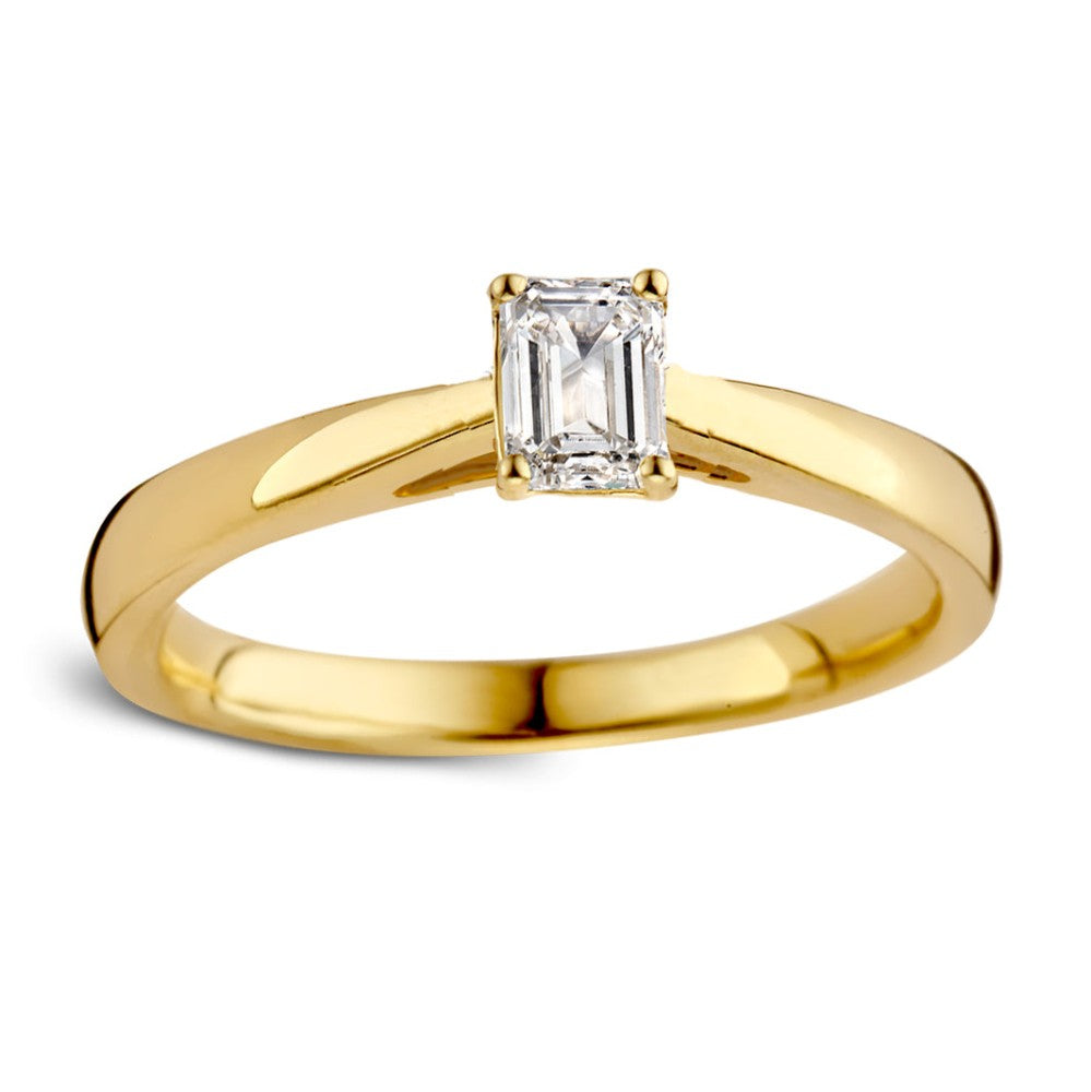 Anello Nora 0,30 crt. oro giallo