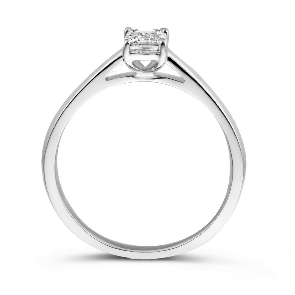 Anello Nora 0,30 ct oro bianco