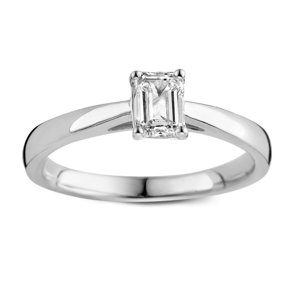 Anello Nora 0,50 ct oro bianco