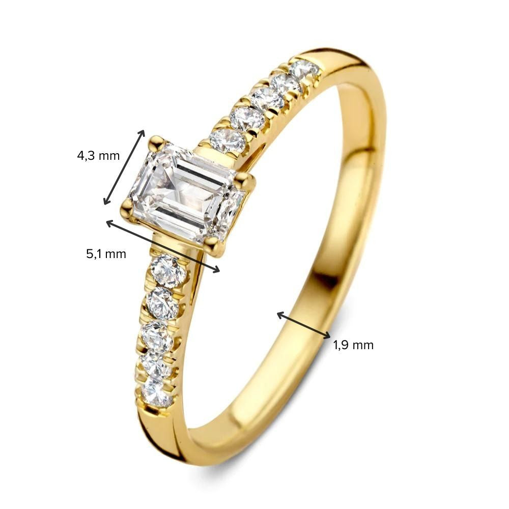 Anello Nora Royal 0,48 crt. oro giallo