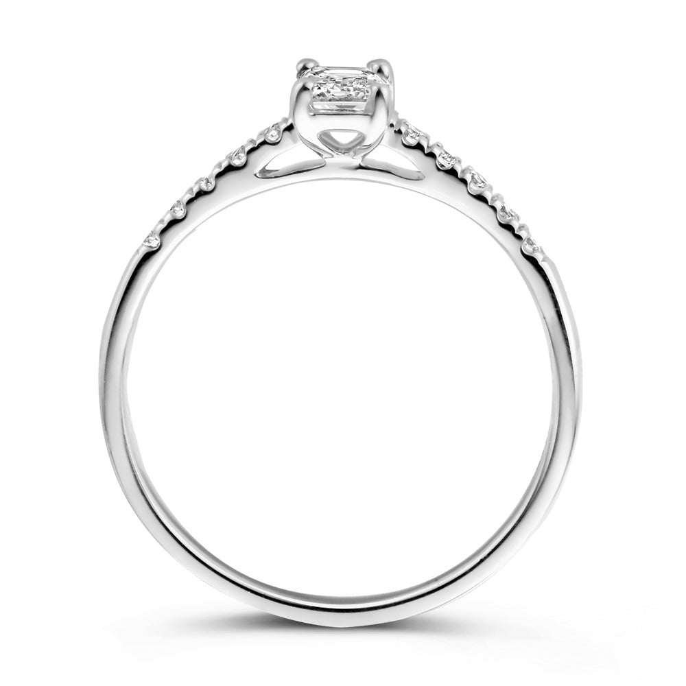 Anello Nora Royal 0,48 ct oro bianco
