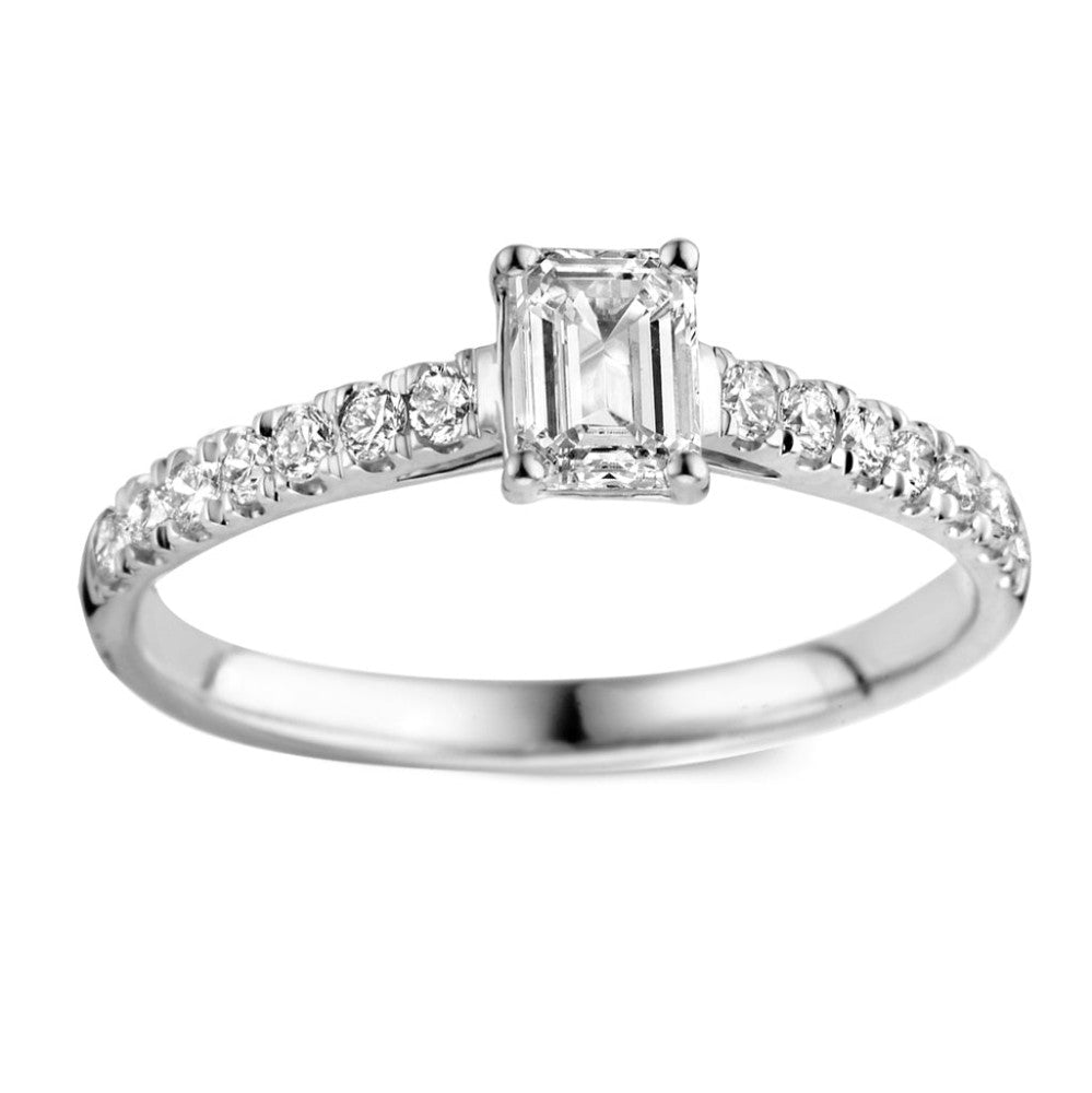 Anello Nora Royal 0,75 ct oro bianco