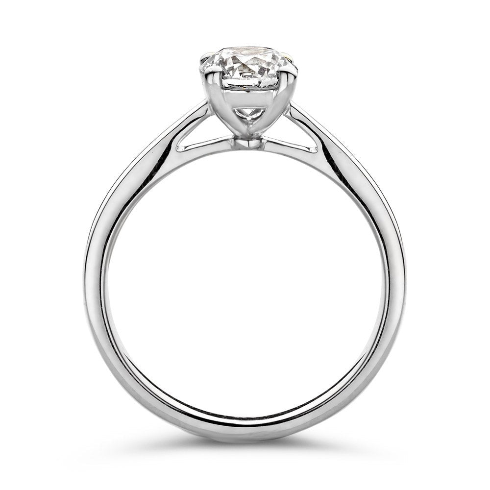 Anello Olivia 1,00 crt. oro bianco