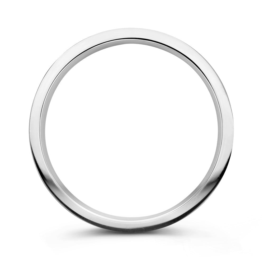 Anello Sam 6mm oro bianco
