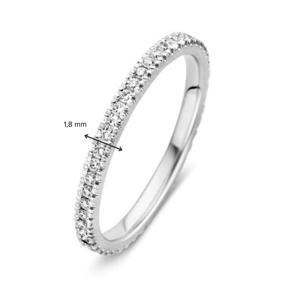 Anello in Oro Bianco con Diamanti Tutto Intorno 0,33 crt. (intorno)