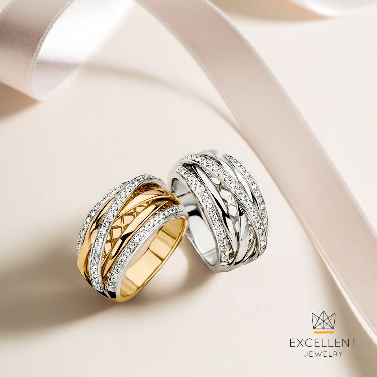 Anello in oro bianco con diamanti brillanti – 0,34 ct