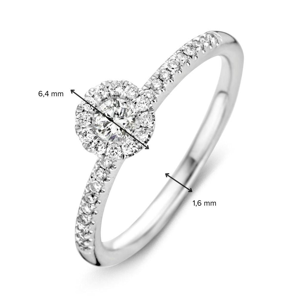 Anello in Oro Bianco con Brillante ed Eleganza Sottile – 0,35 ct