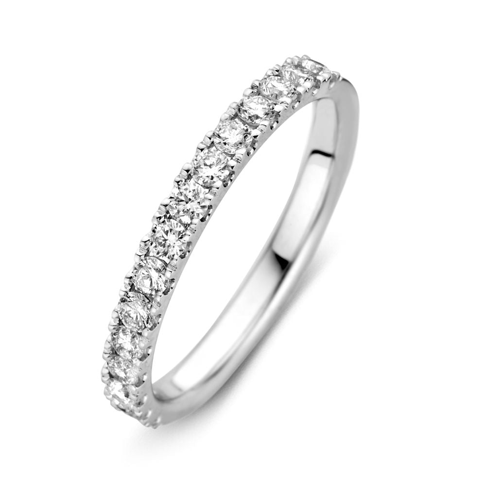Anello in oro bianco con diamanti brillanti da 0,52 carati.